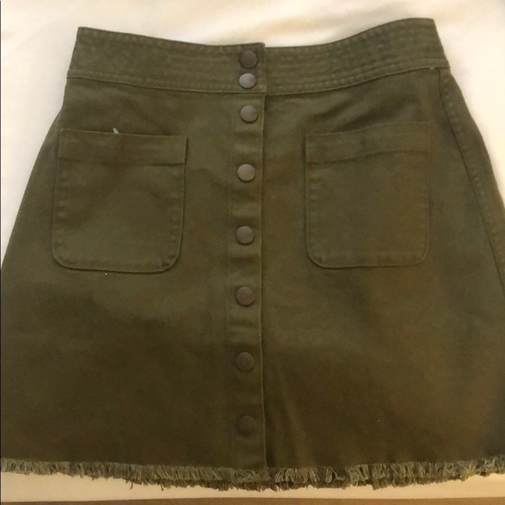 Madewell Khaki skirt